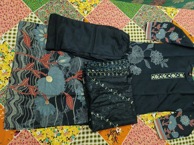 Black Kurta Set