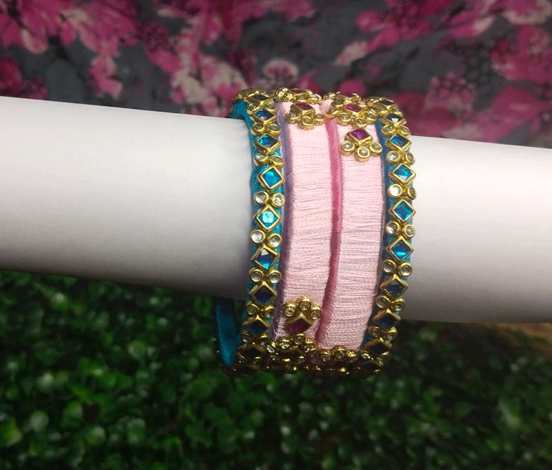 Silk Thread Bangles 🧵🦋