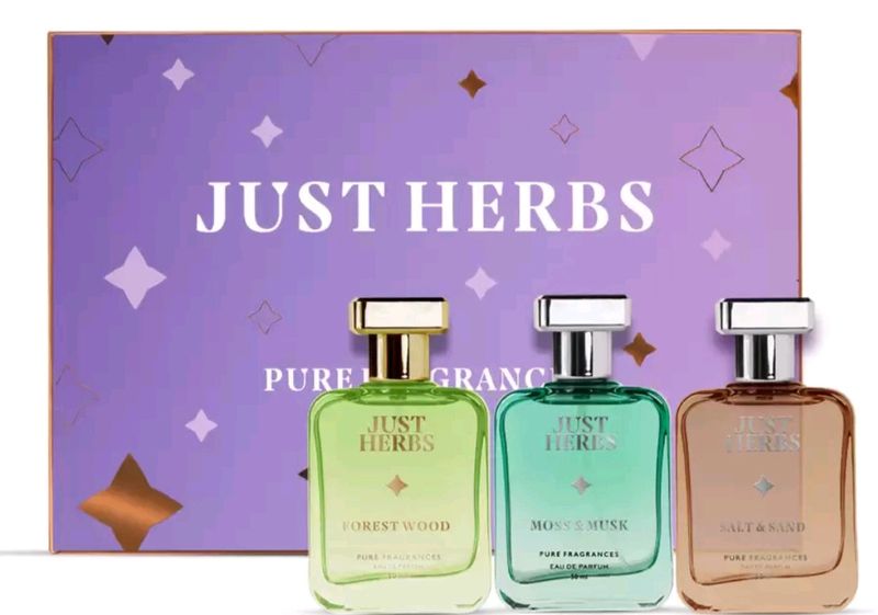 Just Herbs Pure Fragrances Perfume Set Of 3