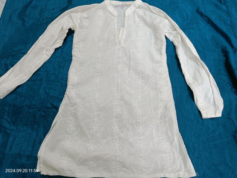 White Kurta Daily Wear