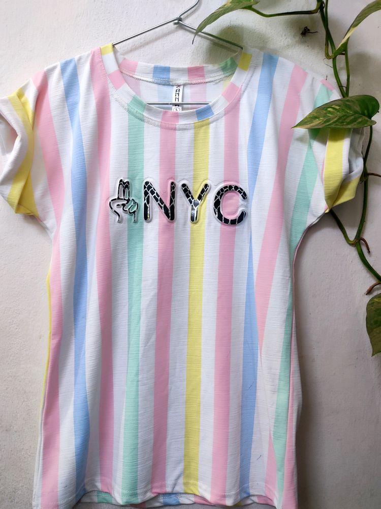 Pastel Multicolour Top For Girls