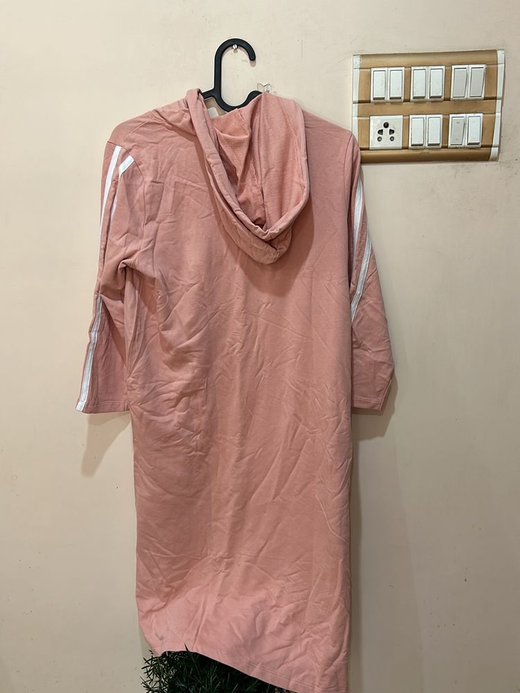 Hoodie Dress With Cap