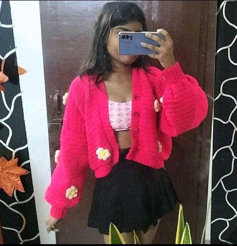 Pink Cardigan