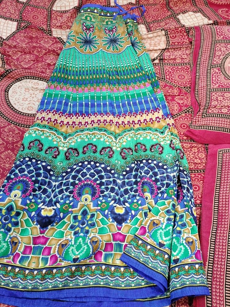 Long Rajasthani Printed Skirt 💞