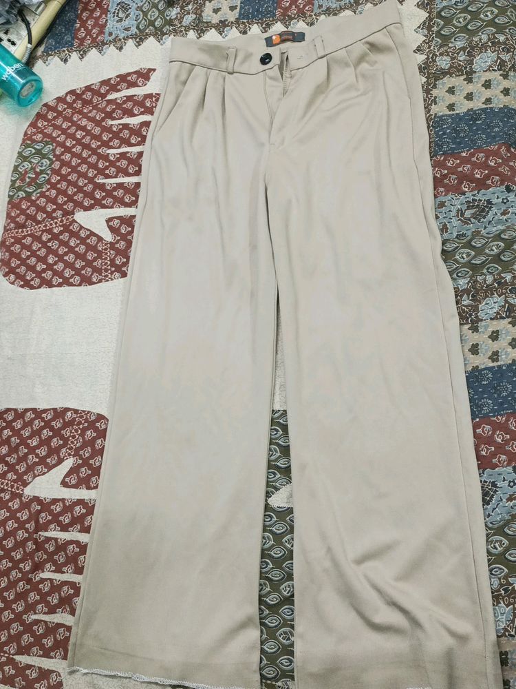 Beige Formal Pant