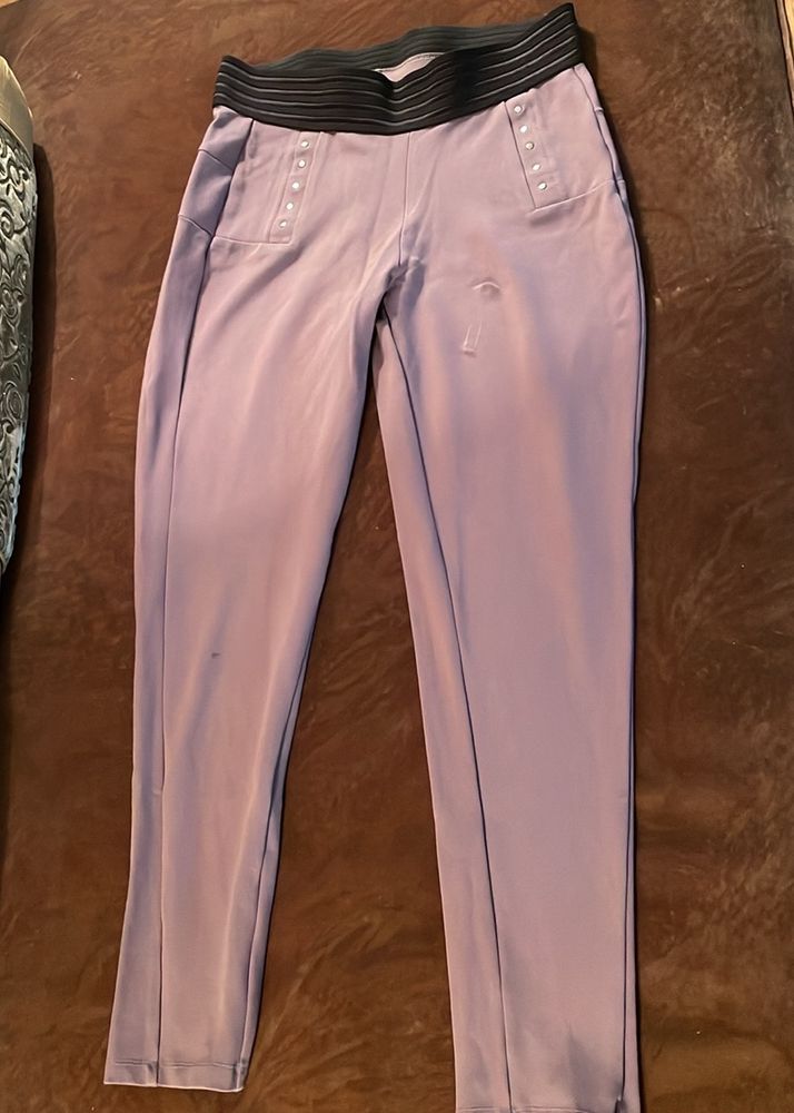 Slim Pants Mauve Colour