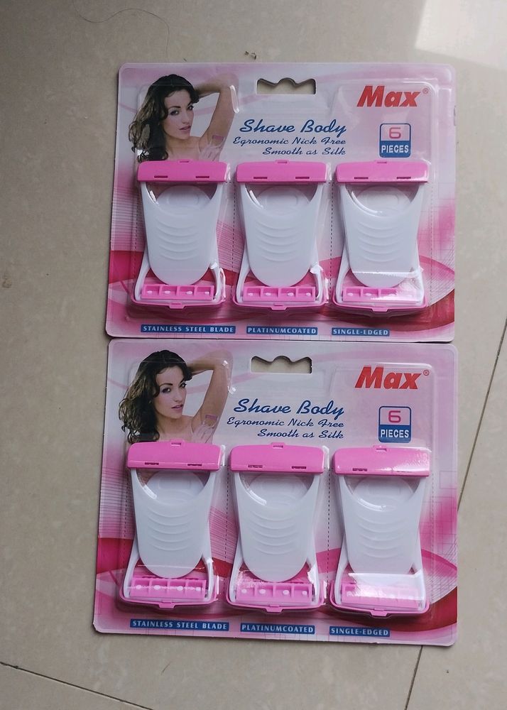 6 Pic Max Hair Removal Razor