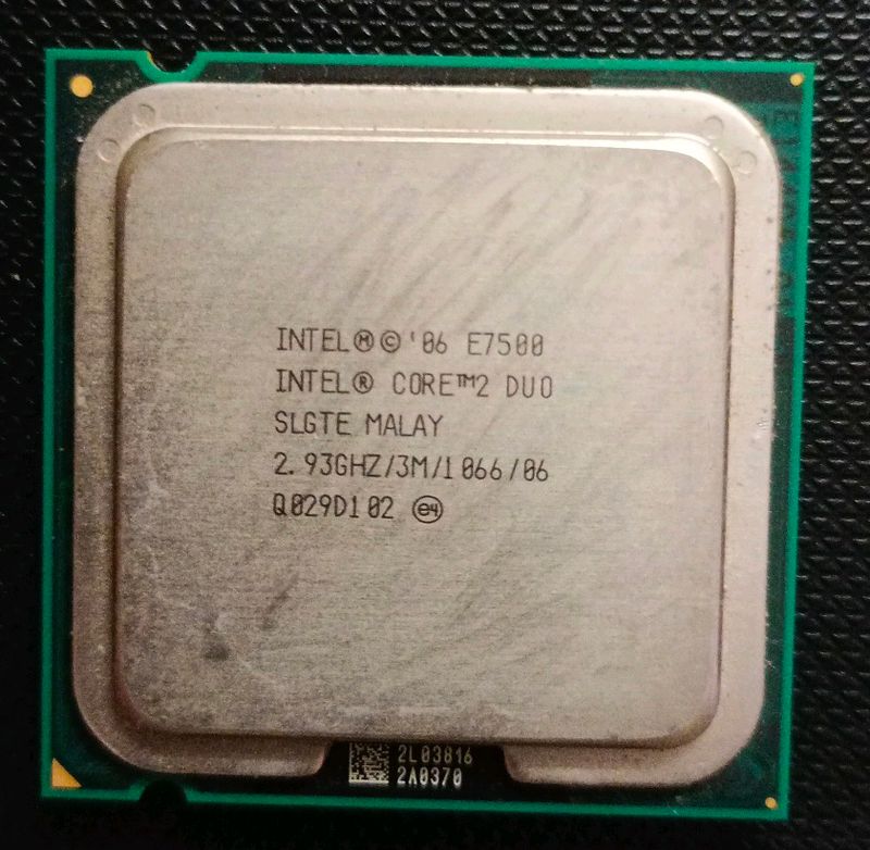 Intel Core 2 Duo Processor E7500 With Fan