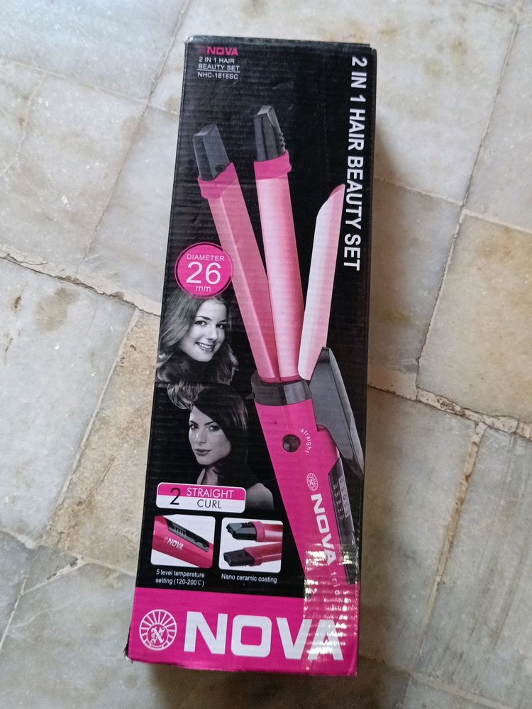 New NOVA Hair Straightener Curler