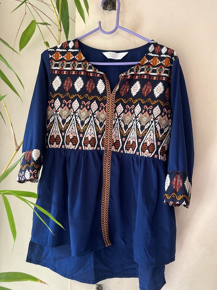 Navy Blue Kurti