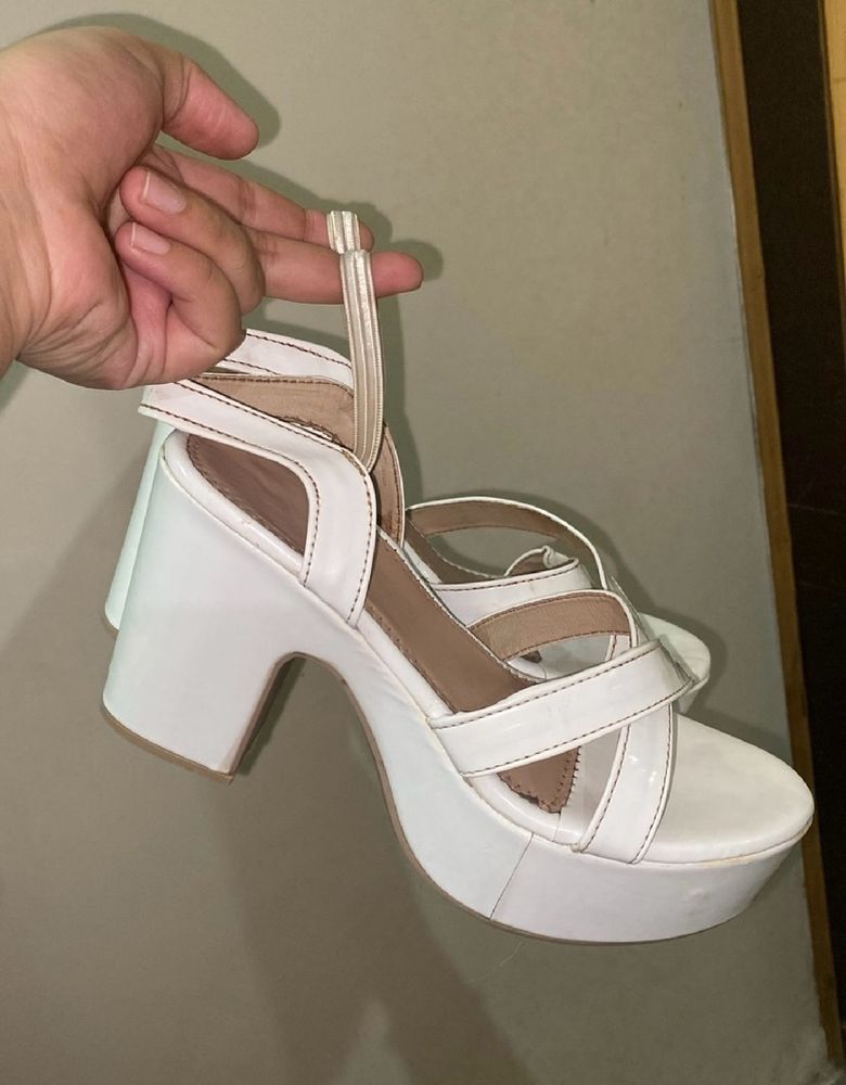 Women White Heel