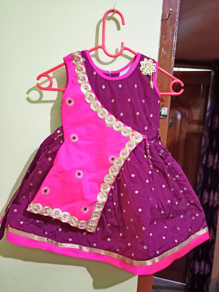 Traditional Diwali Outfit Pure Silk Cotton Lining