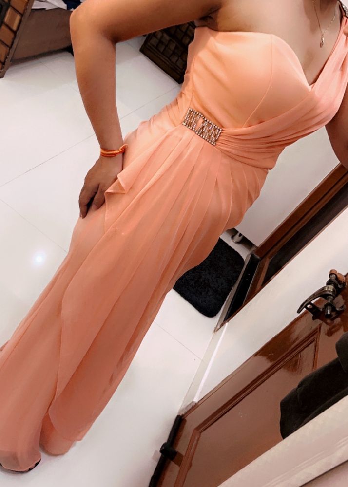 Peach Color Designer Dress