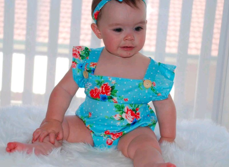 cute Romper with Hairband