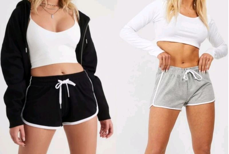 *COMBO* Grey & Black Shorts For Women