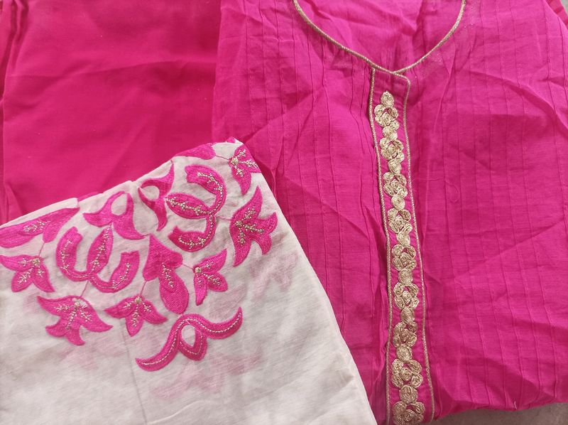 Semi Stitched Kurta Set