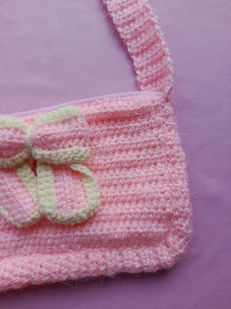 Crochet Bow Bag🎀