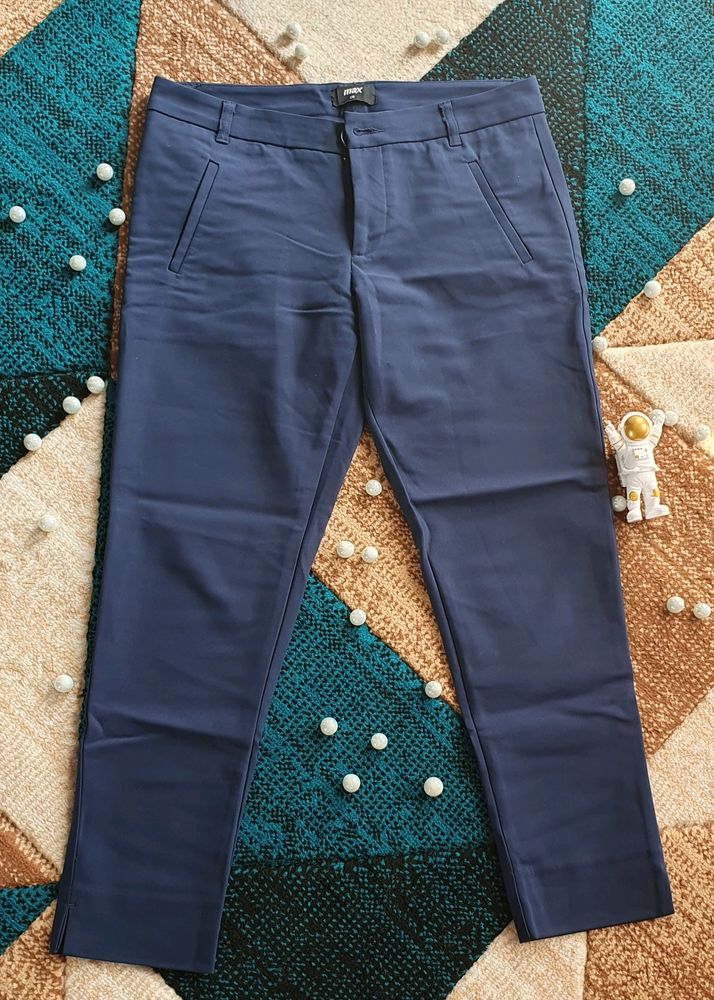 Blue Size 28 Casual Office Pant