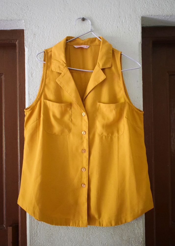 DRESSBERRY Yellow Stylish Shirt For Women