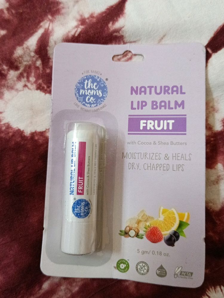 The Moms Co Natural Lip Balm Fruit WithCocoa