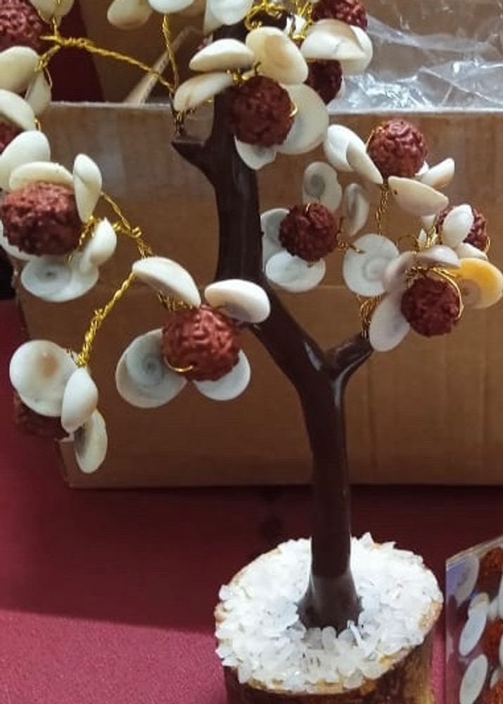 108 Beads Gomti Chakra Tree With Rudraaksh