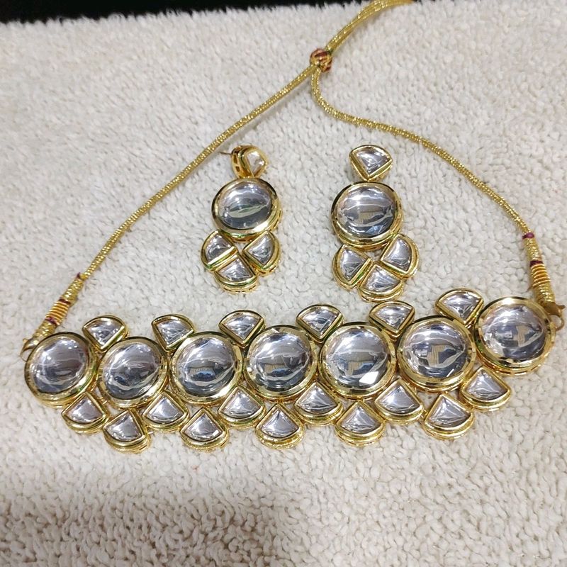 original kundan choker n earing