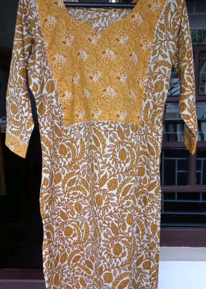 Cotton Kurti With Pant Set