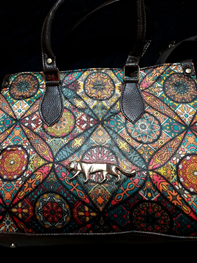 Ethenic Printed Handbag