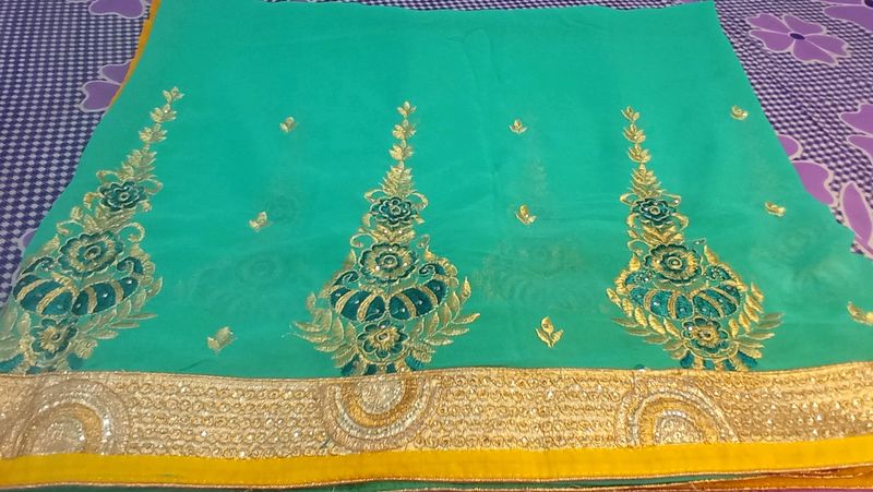 Wedding Saree Without Blouse