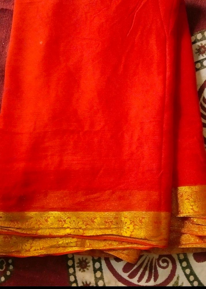 🥳Offer 🎉🔥Red Silk Saree😍