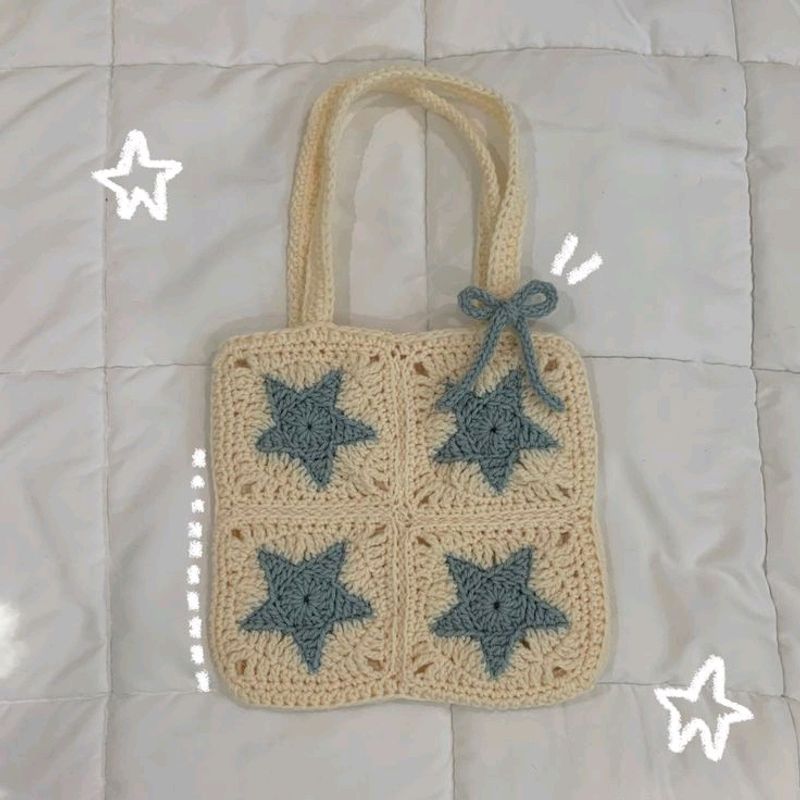 Crochet Mini Tote Bag ⭐