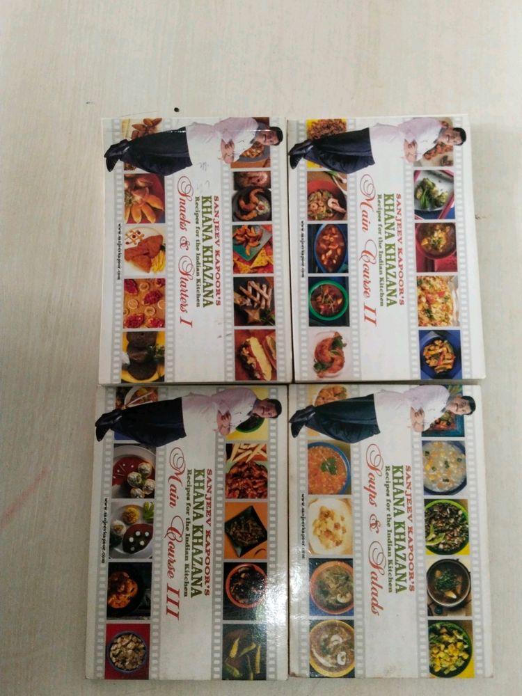 Recipe Book Sanjeev Kapoor Set Of 4 Small Boo