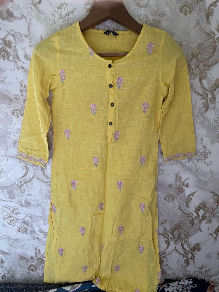 Yellow Kurta