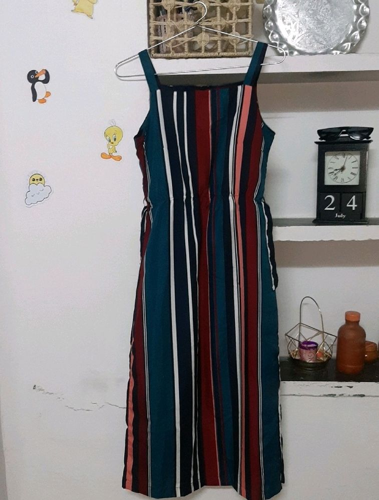 Multicoloured Striped Dress