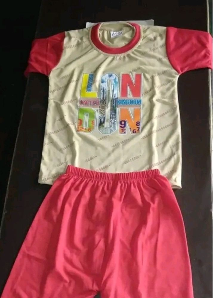 T Shirt With set For Kids
