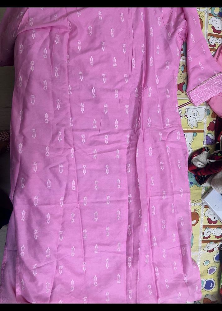 Pink Kurta Pure Cotton