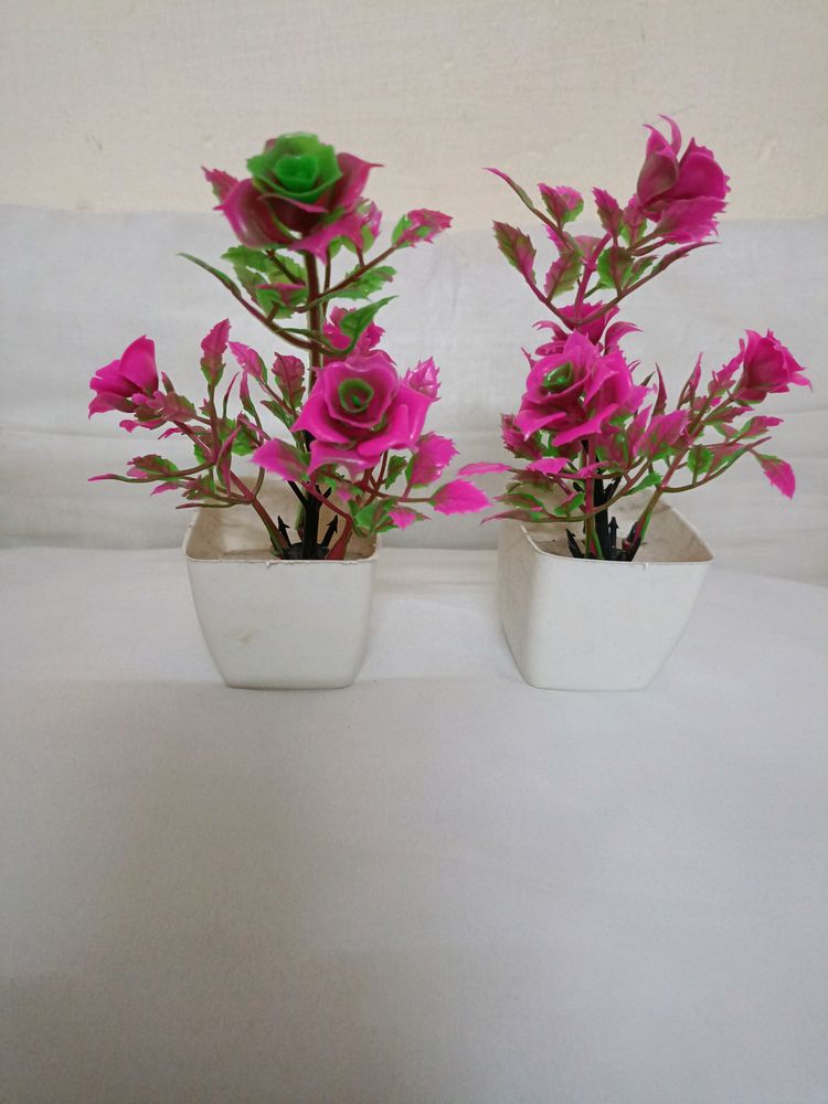 Artificial Flowers With Pot