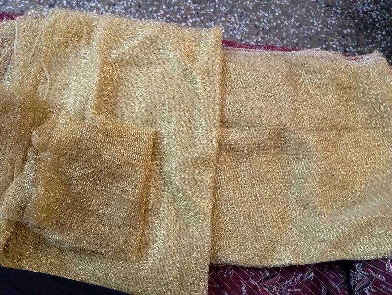 Net Cloth Golden Colour