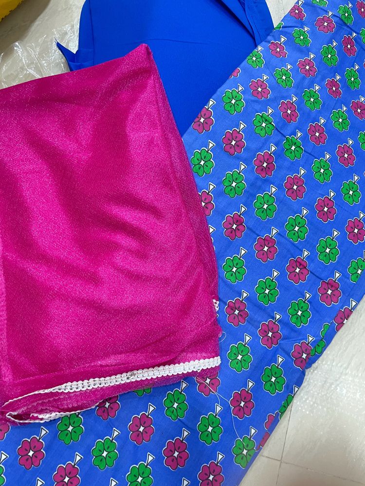 NEW NAVY BLUE💙💖 KURTA,💖PINK PANT,DUPPATA SET💖