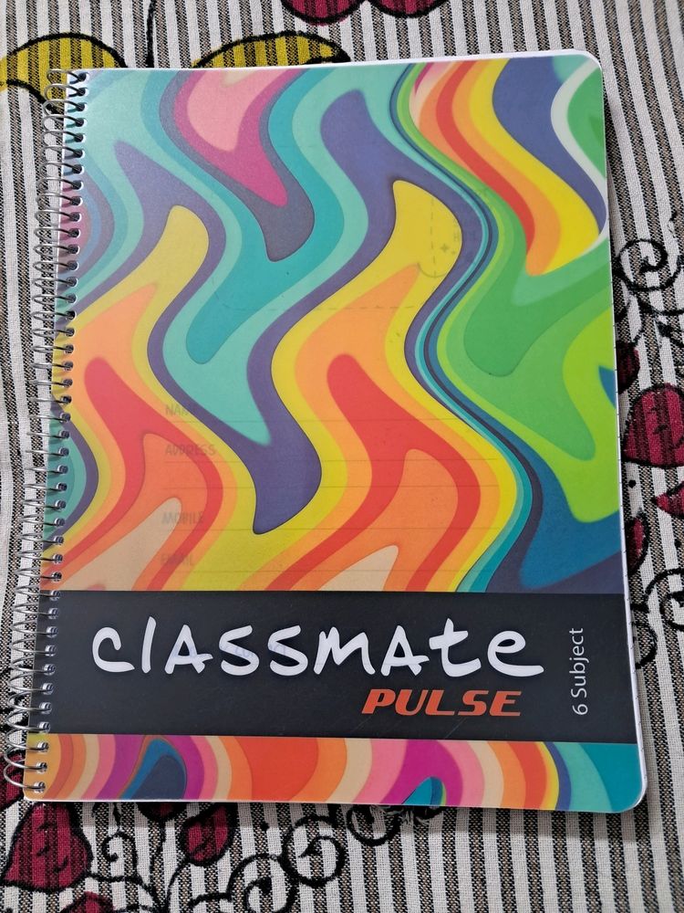 Classmate Pulse 6 Subject Note Book (300 Pages, Size: 26.7*20.3cm)