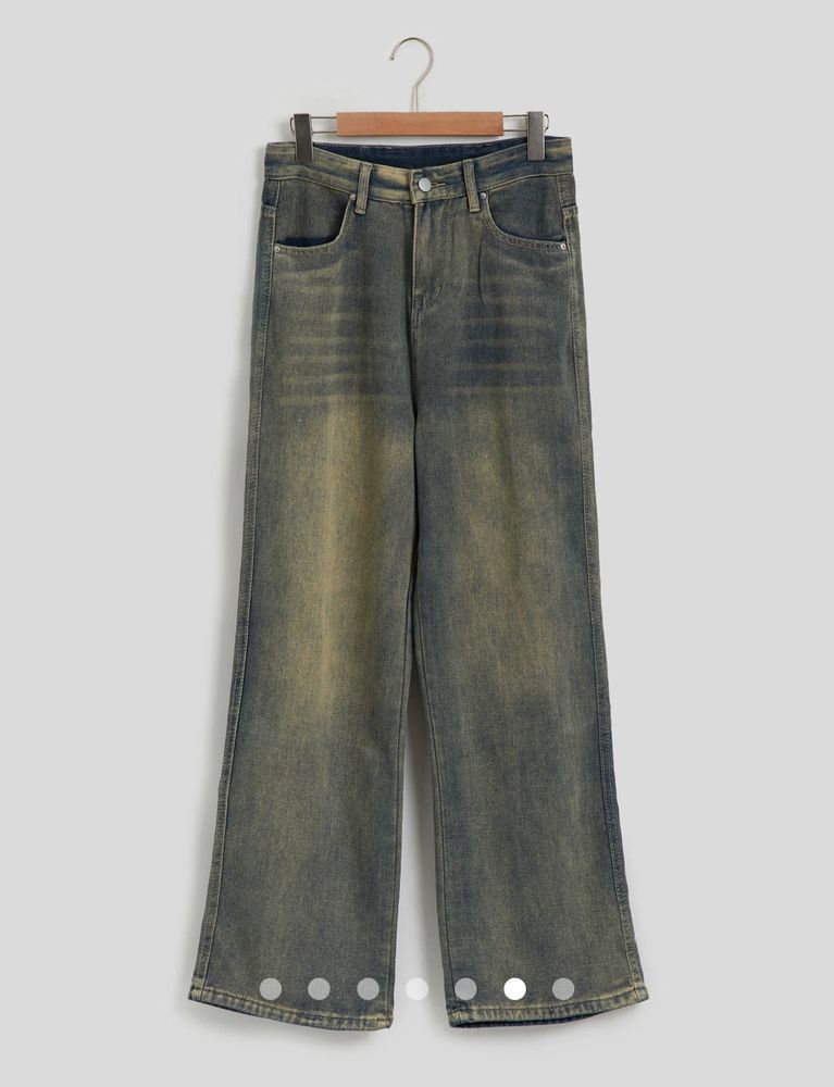 Faded Washed Baggy Jeans