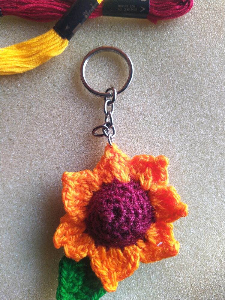 Sunflower Keychain