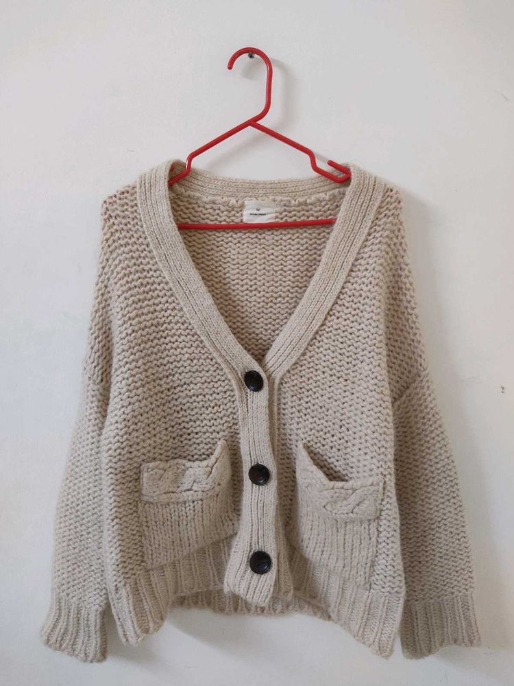 Pullover Cardigan Sweater