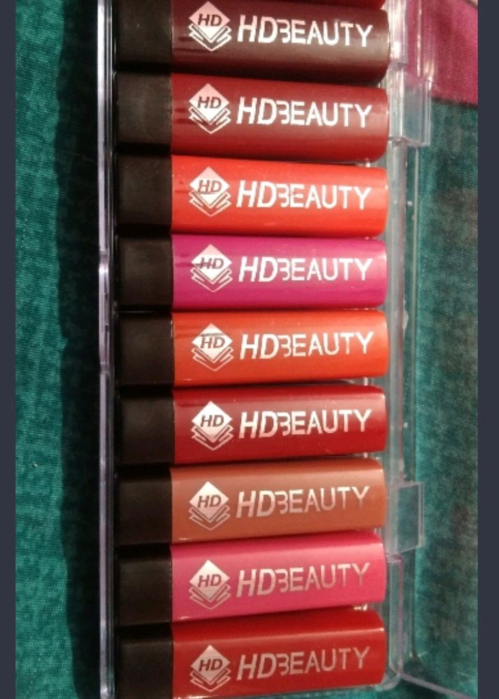 (HUDA BEAUTY LIPSTICK Set Of 10 )