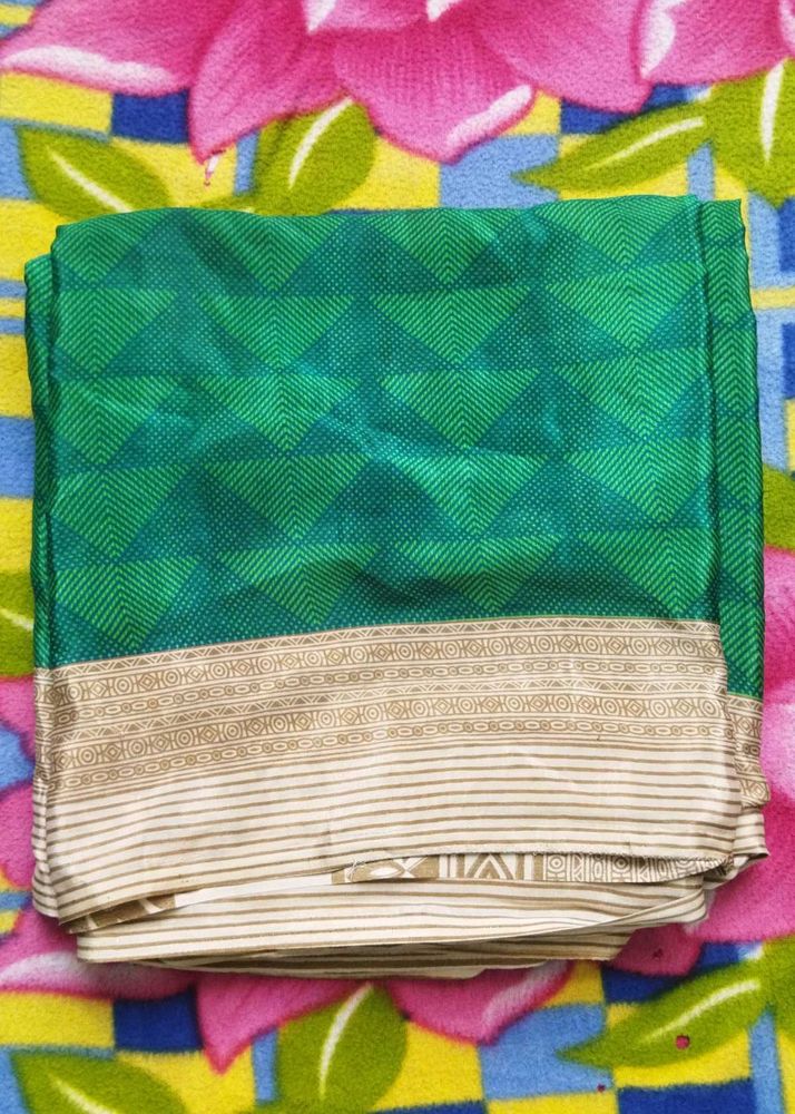 Green Saree with beautiful Border