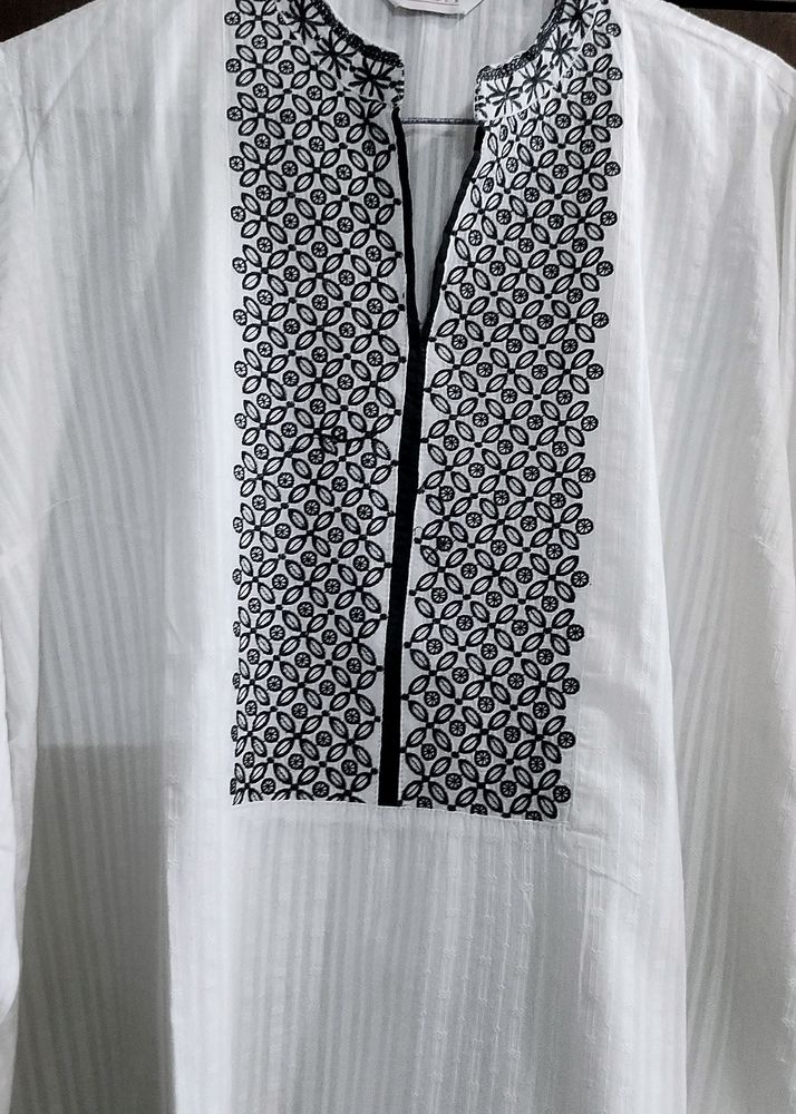 Biba Brand Kurta For Ladies In White Colour