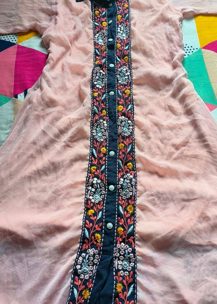 A-line Kurti With Beautiful Design