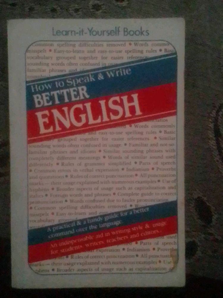 How To Speak & Write Better English