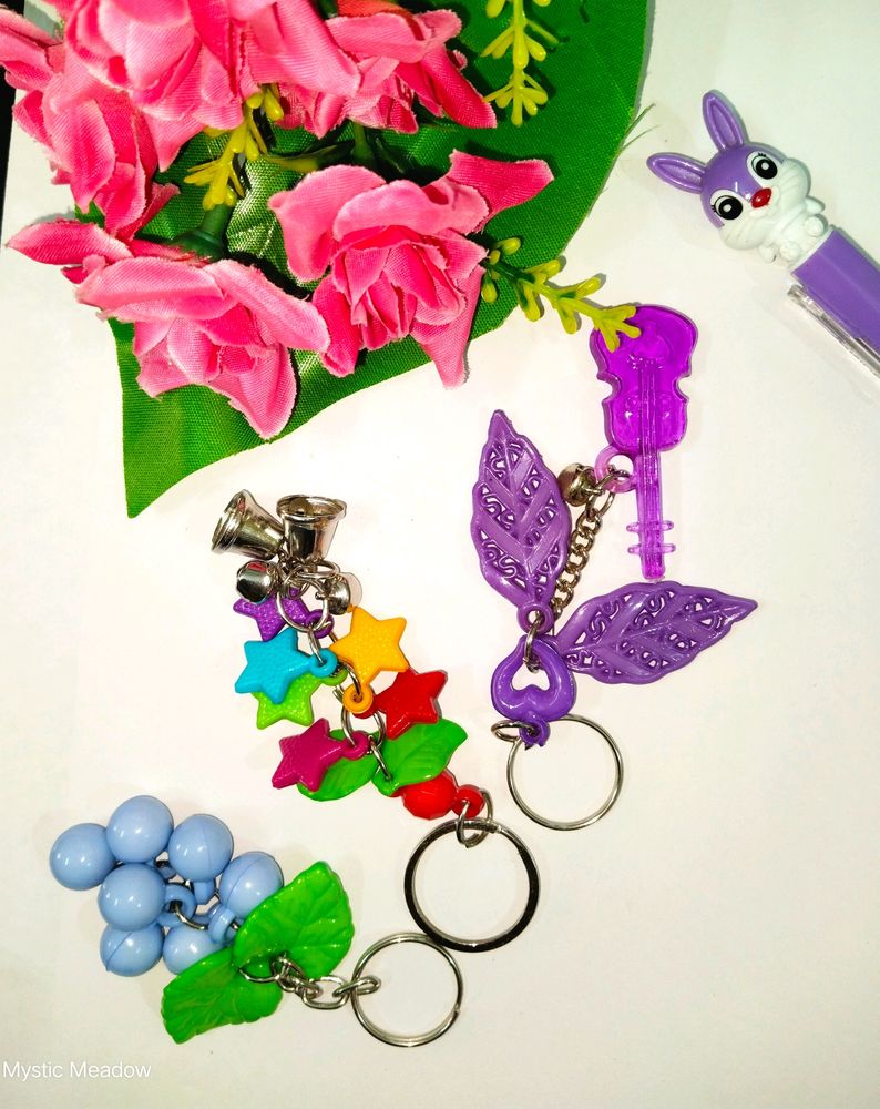 😍3 Fabulous Cute Handmade Keychains🗝️