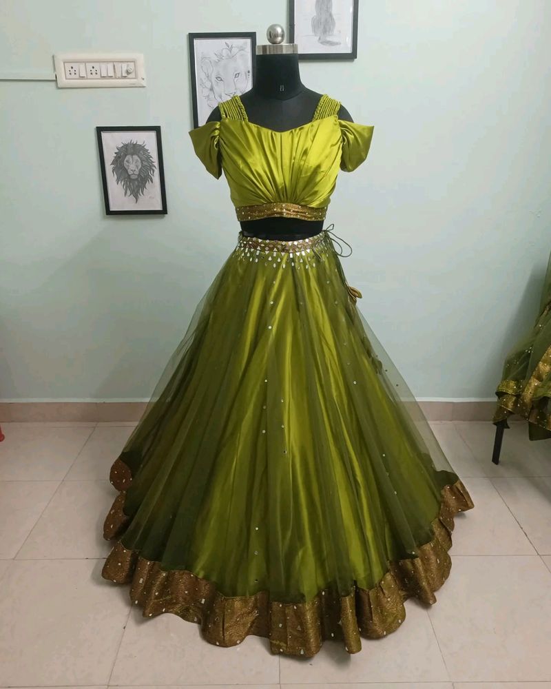 Green Lehenga